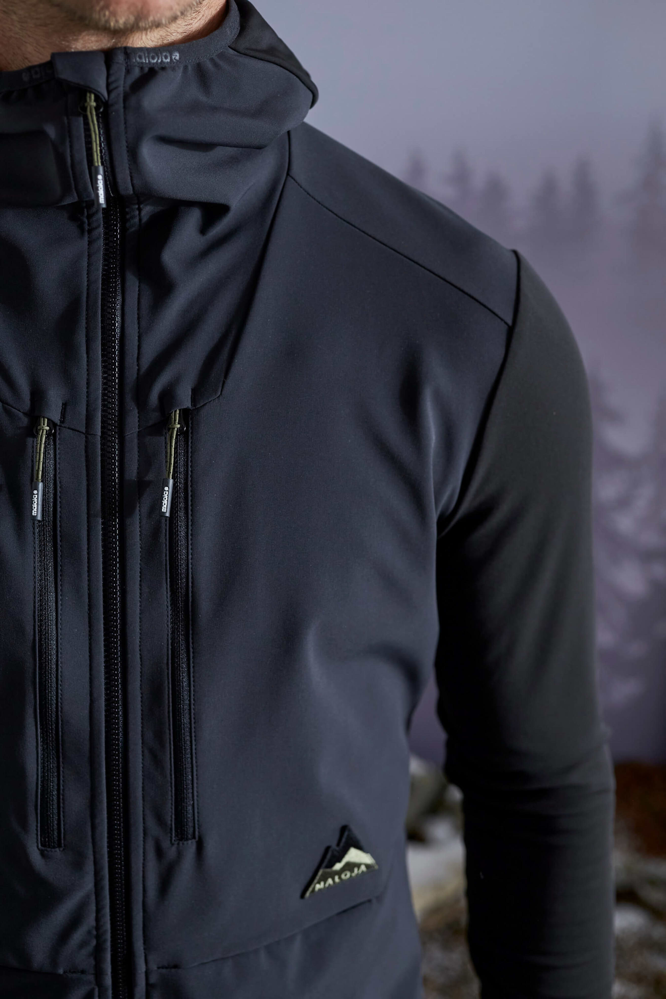 Maloja AdlerM. Skitouren Jacke - moonless