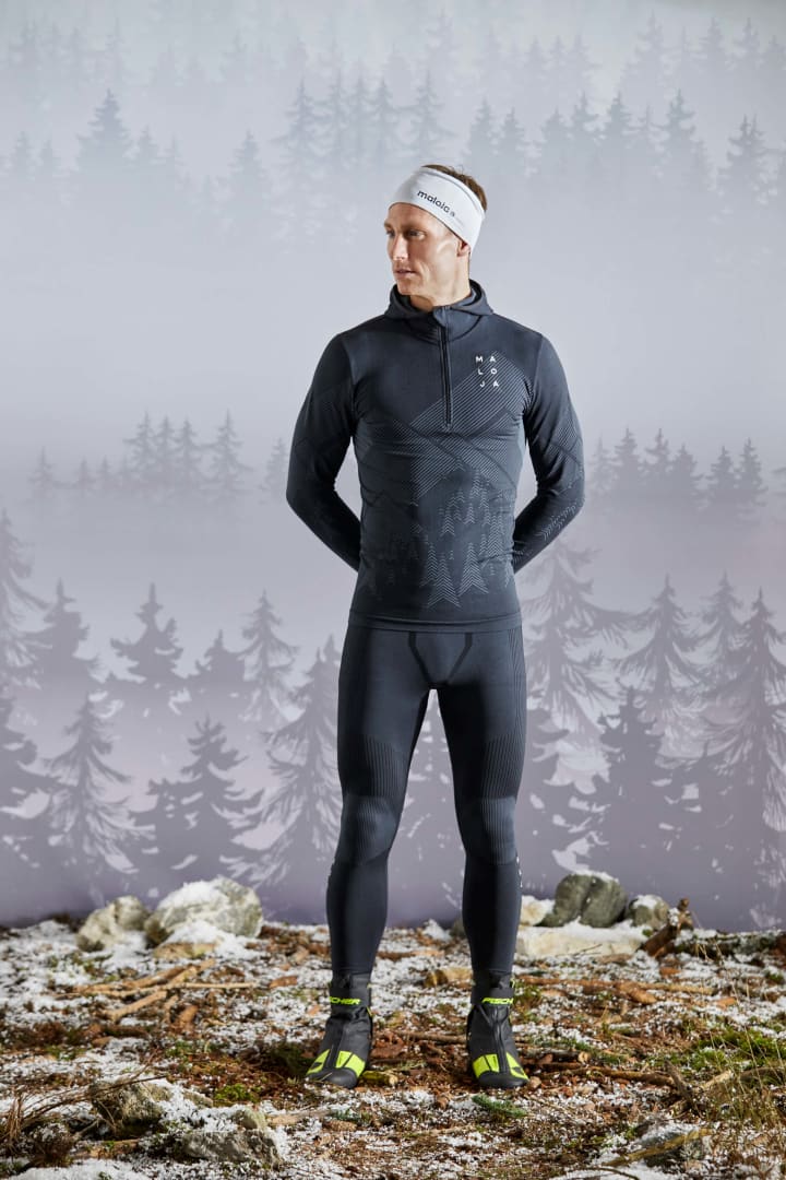 Maloja MauerseglerM Langarm Multisport - moonless