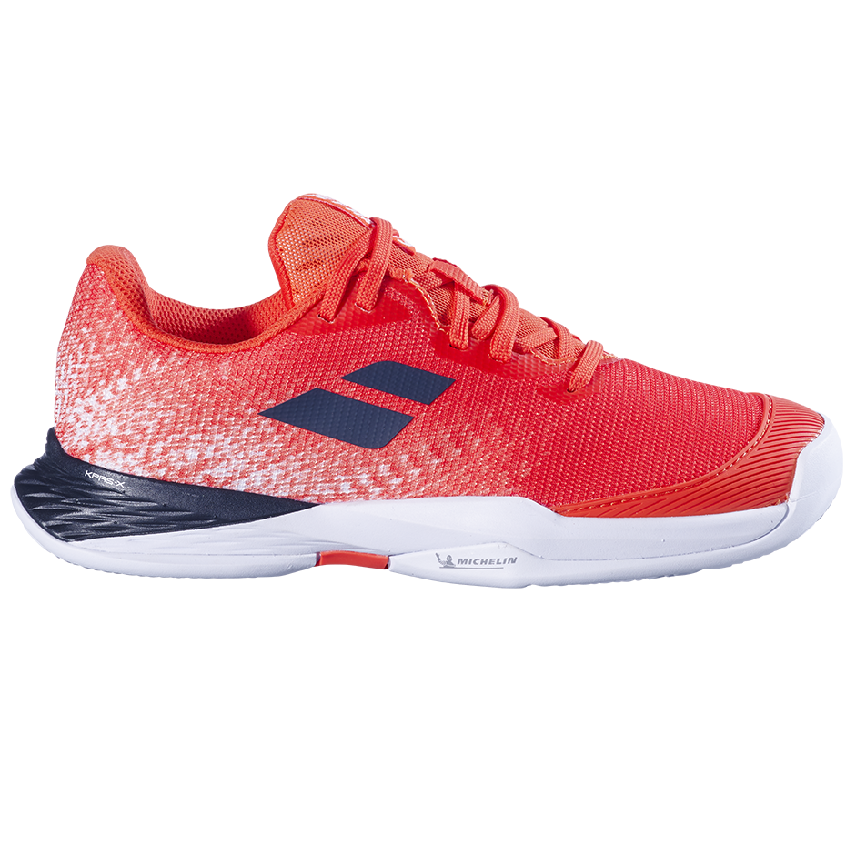 Babolat Jet Mach 3 Clay Jr Boy-strike red-white