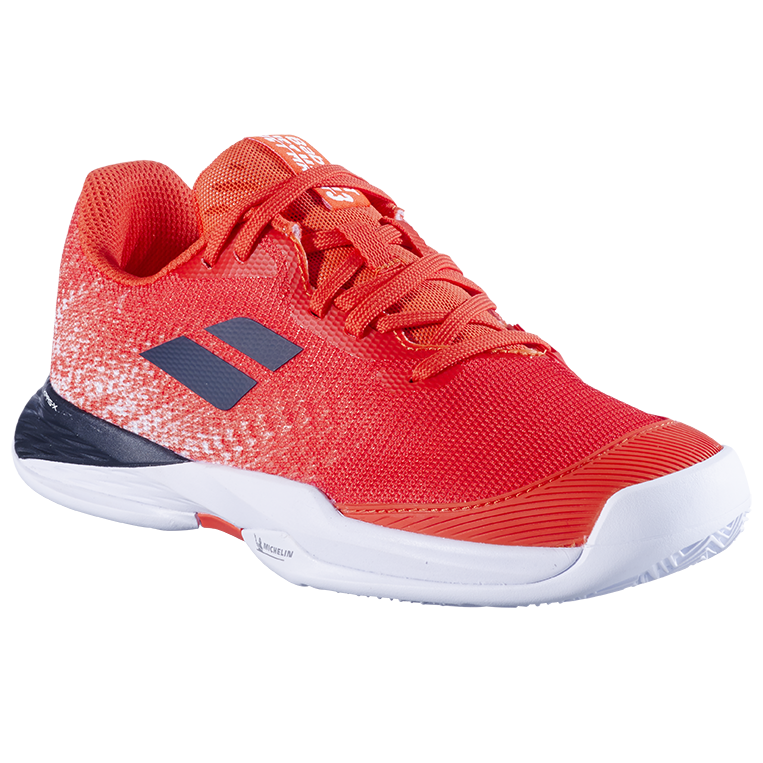 Babolat Jet Mach 3 Clay Jr Boy-strike red-white
