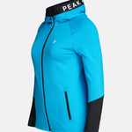Peak Performance Rider Zip Hood wmn scuba blue-black