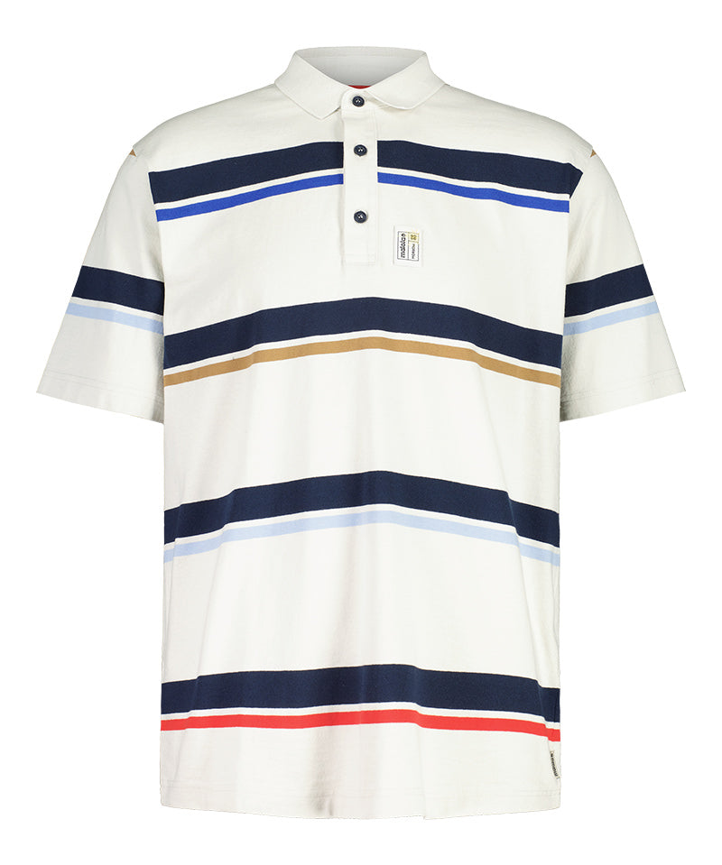 Maloja SchaanM. - Baumwoll Polo-Shirt SO24-night sky stripe