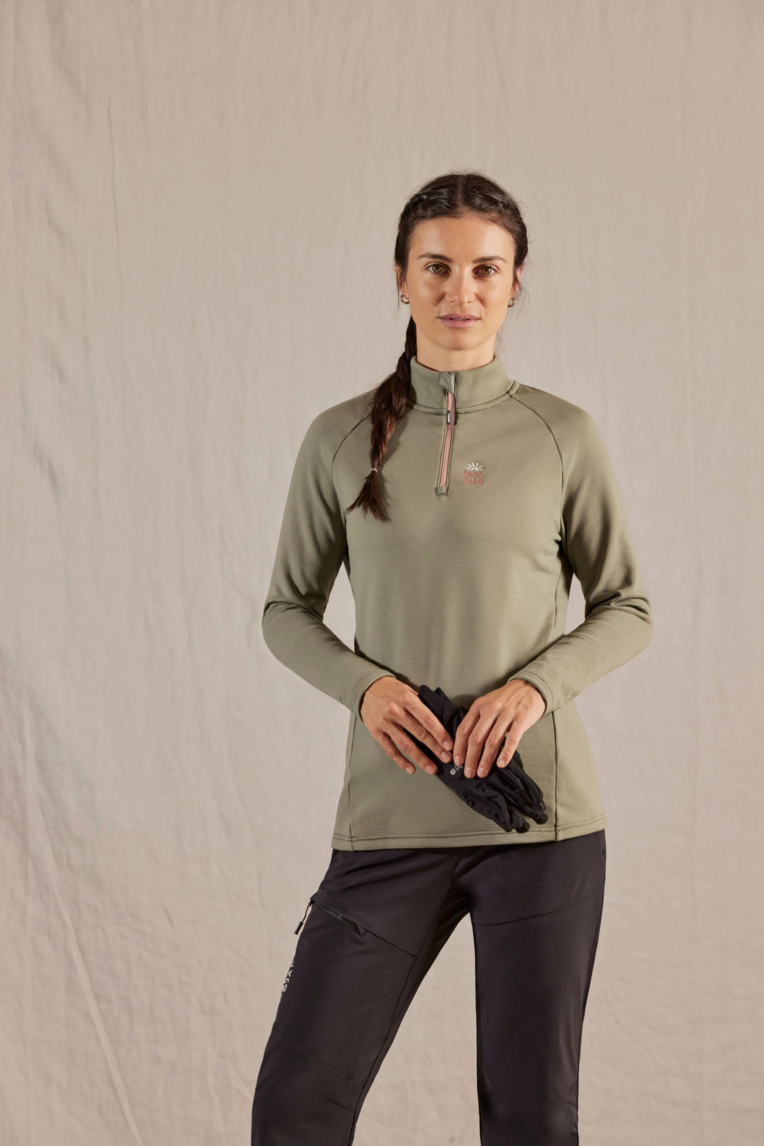 Maloja NaspaeM. Mountain Fleece Shirt wmn WI24 - frosty green