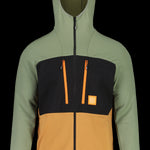 Maloja MoosM. Mountain Fleece Hybrid Jacket WI24 - frosty green multi
