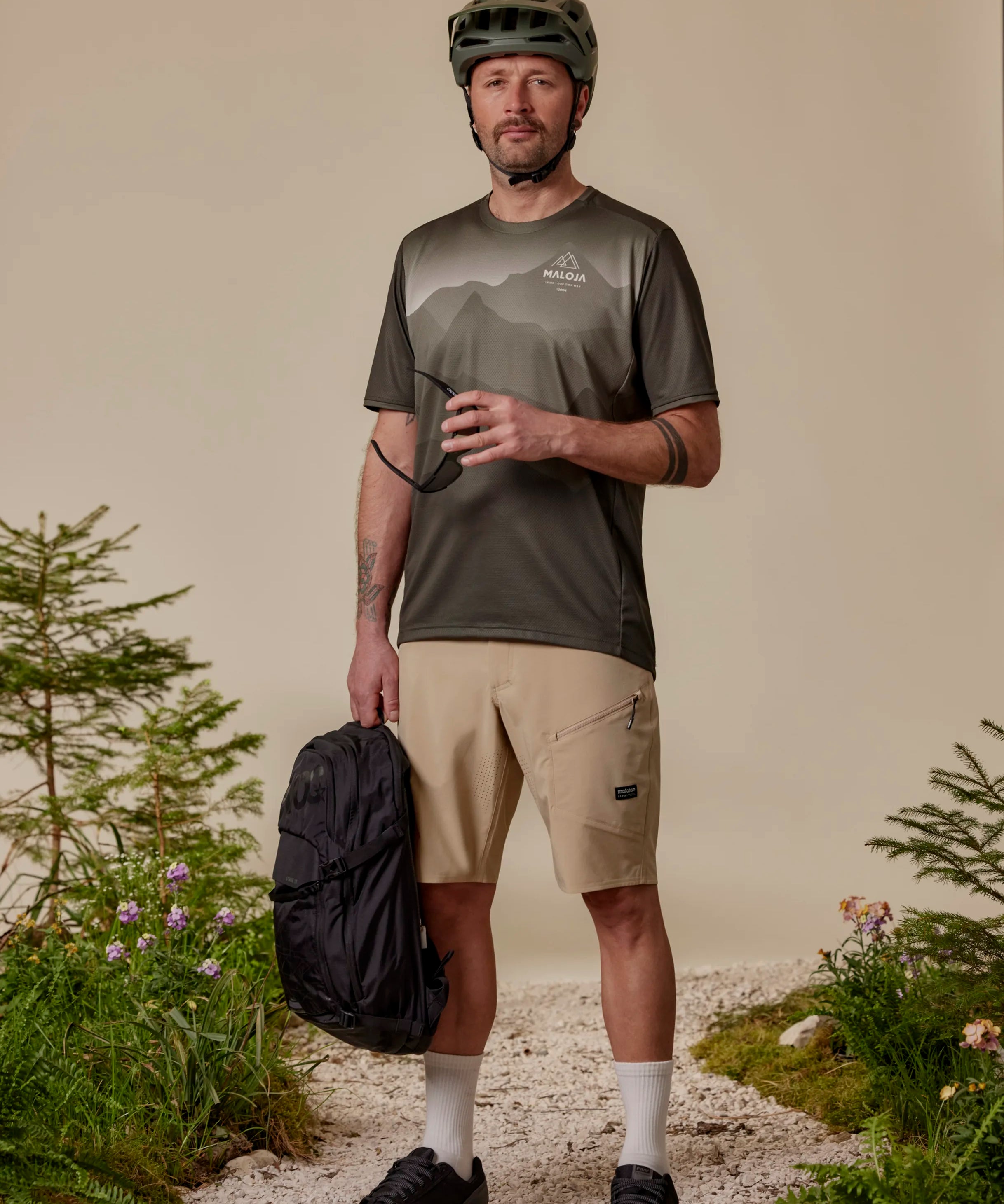 Maloja MoriM. Bike und Multisport-Shirt alpine woods