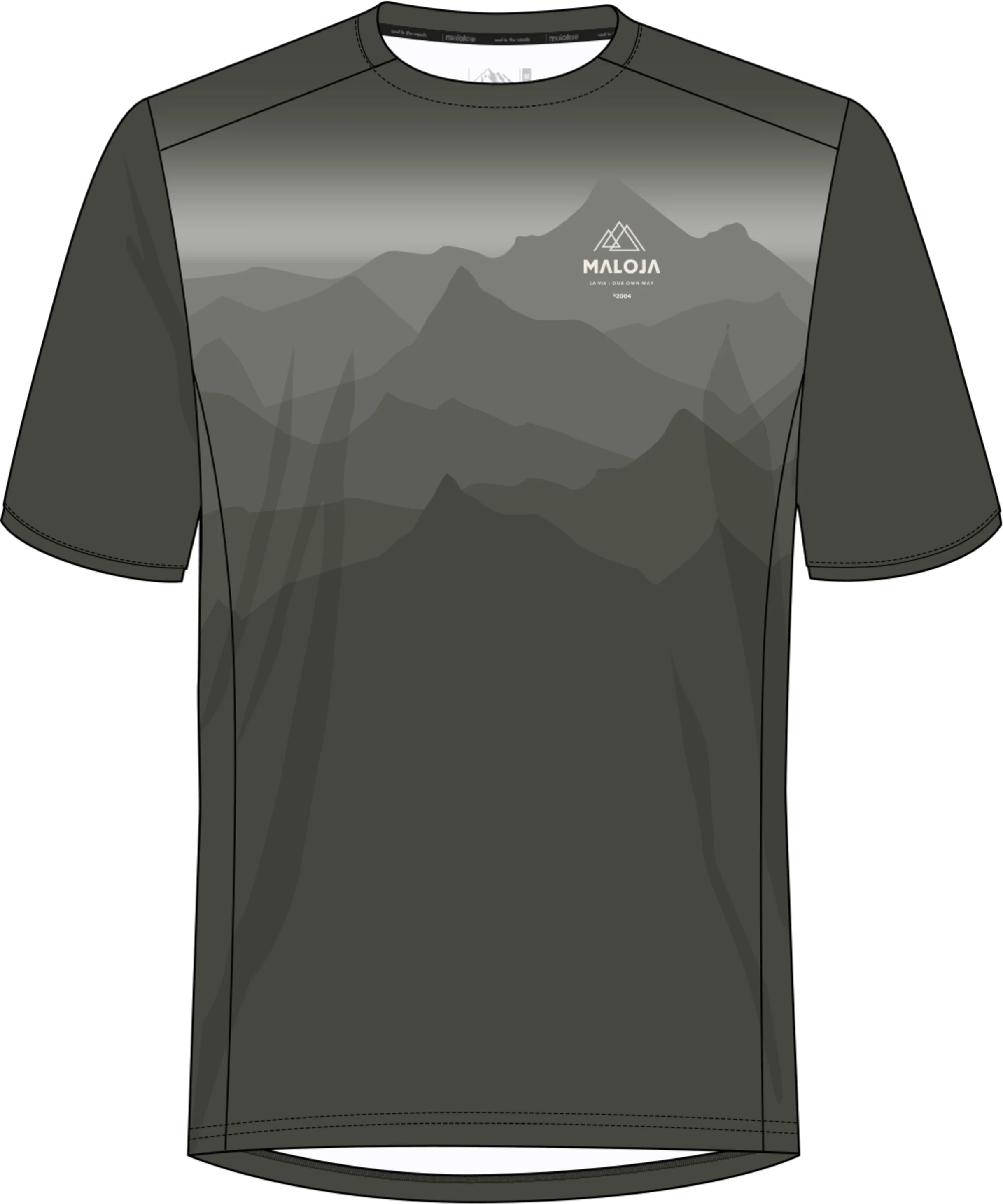 Maloja MoriM. Bike und Multisport-Shirt alpine woods