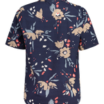 Maloja MutterkarM. Hanf Baumwoll Kurzarm-Hemd night sky brushflo