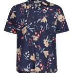 Maloja MutterkarM. Hanf Baumwoll Kurzarm-Hemd night sky brushflo