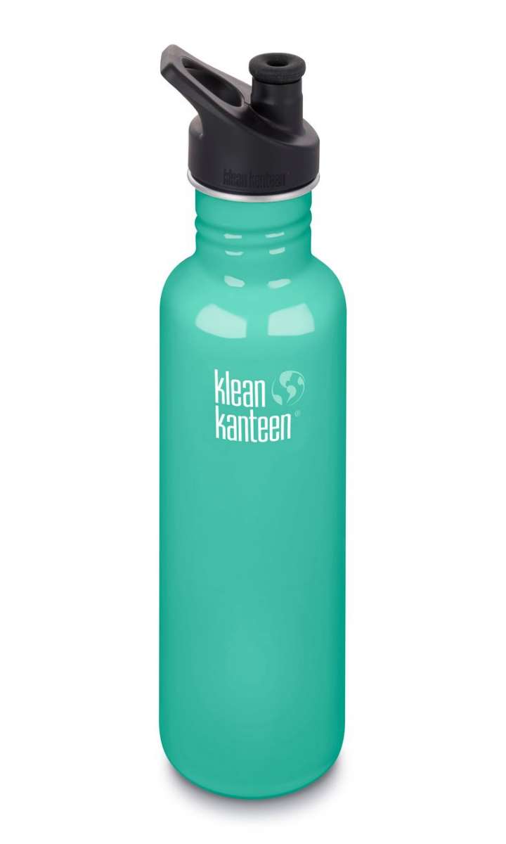 Klean Kanteen Edelstahl Trinkflasche Classic 800ml Sport Cap