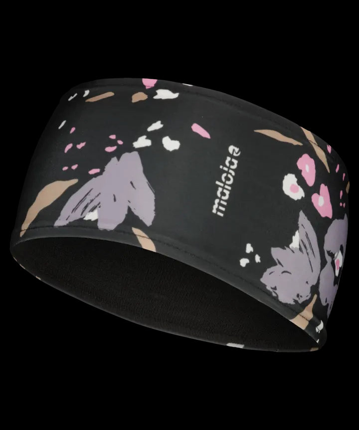 Maloja JainzenbergM Headband deep black brush flower