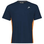 Head Slice T-Shirt darkblue/leaves orange