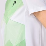Head Tie-break T-shirt wmn print vision w/ celery green