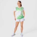 Head Tie-break T-shirt wmn print vision w/ celery green