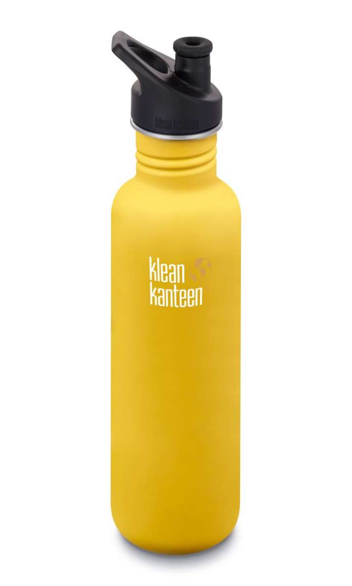 Klean Kanteen Edelstahl Trinkflasche Classic 800ml Sport Cap