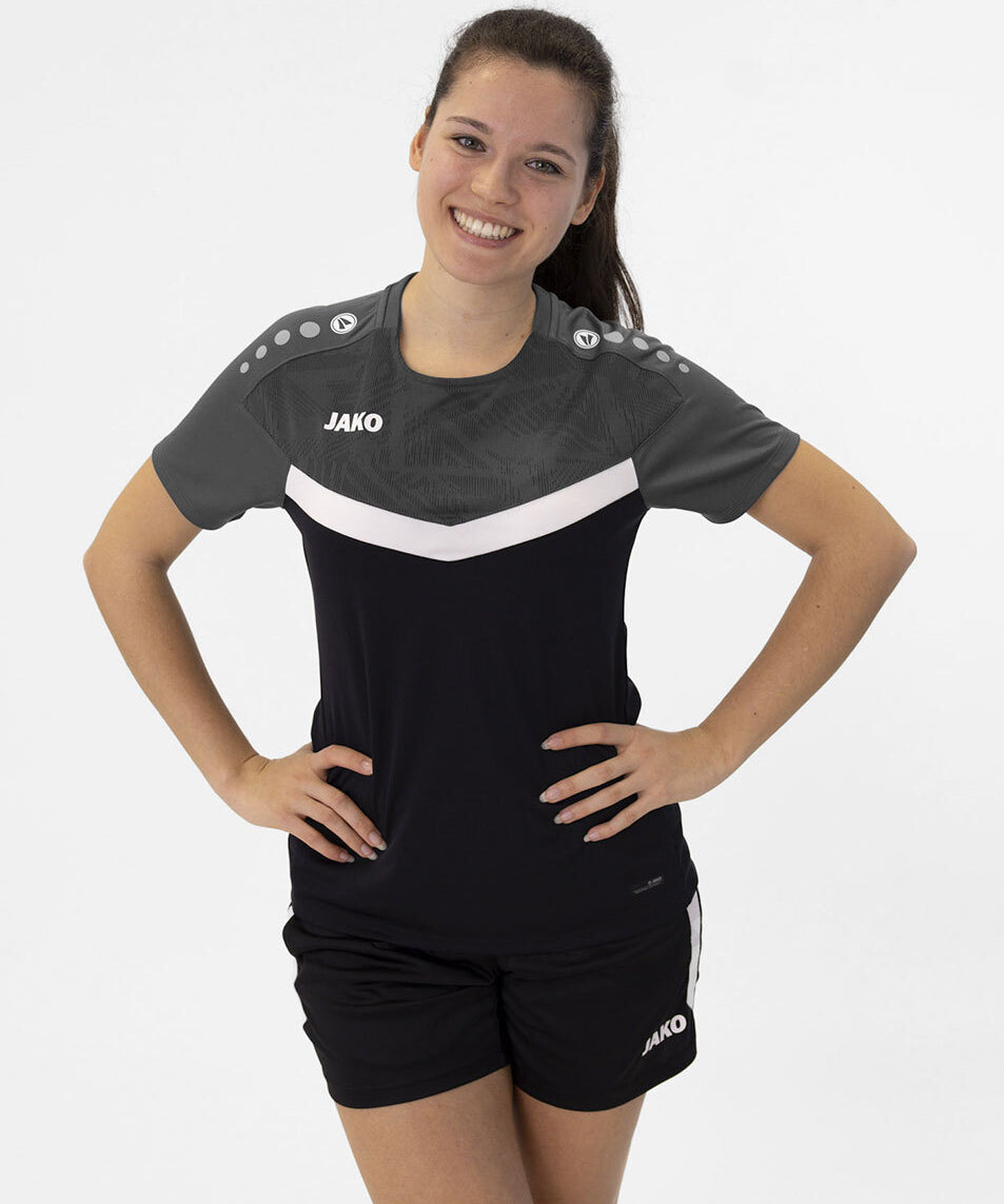 Jako T-Shirt Iconic schwarz anthrazit