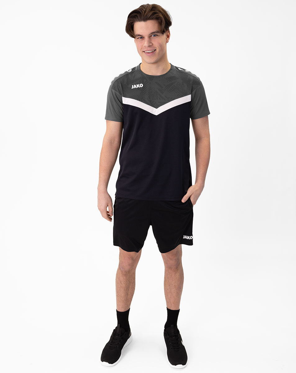 Jako T-Shirt Iconic schwarz anthrazit