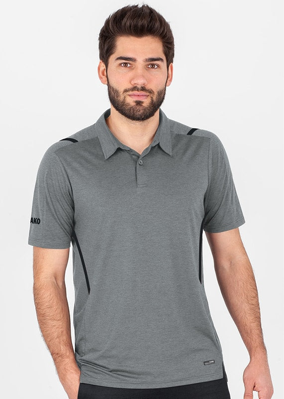 Jako Polo Challenge steingrau meliert/schwarz