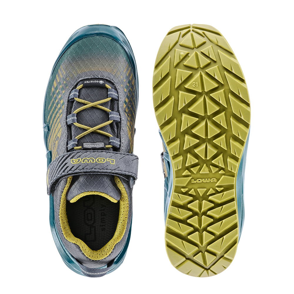 Lowa Merger GTX LO VC JR petrol/senf