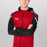 Jako Kapuzenjacke Performance rot schwarz