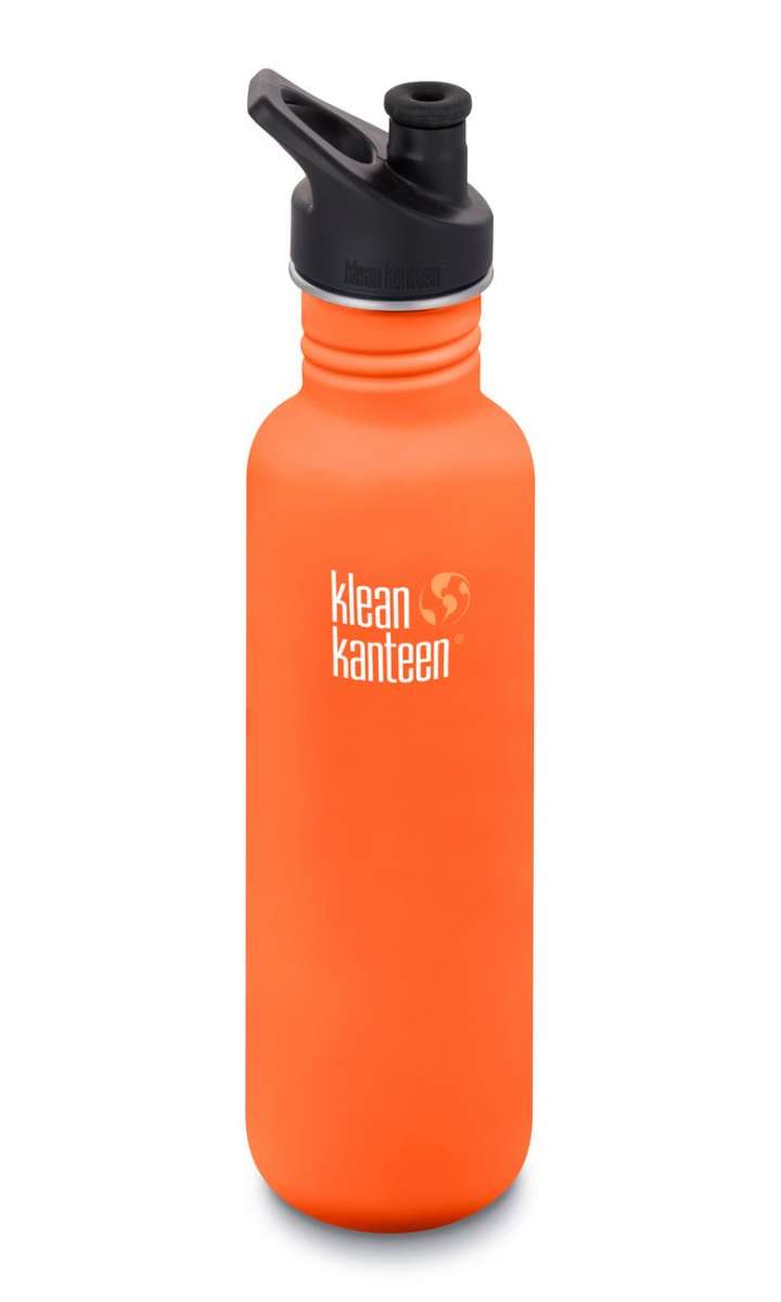 Klean Kanteen Edelstahl Trinkflasche Classic 800ml Sport Cap