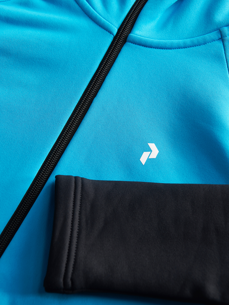 Peak Performance Rider Zip Hood wmn scuba blue-black