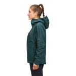 Black Diamond Fineline Rain Stretch Shell - deep woods wmn