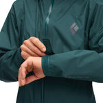 Black Diamond Fineline Rain Stretch Shell - deep woods wmn