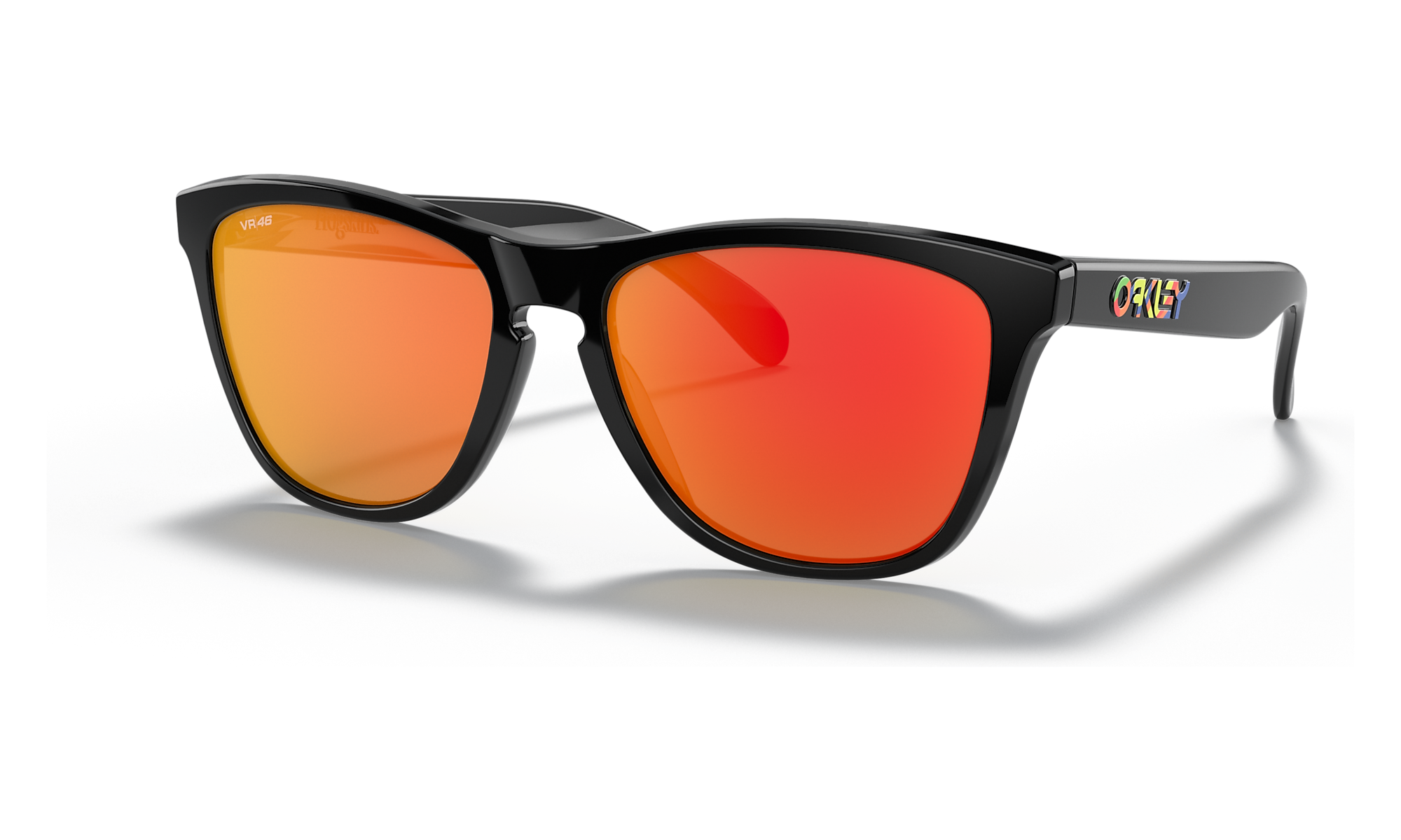 Oakley Frogskins polished black prizm ruby Valentino