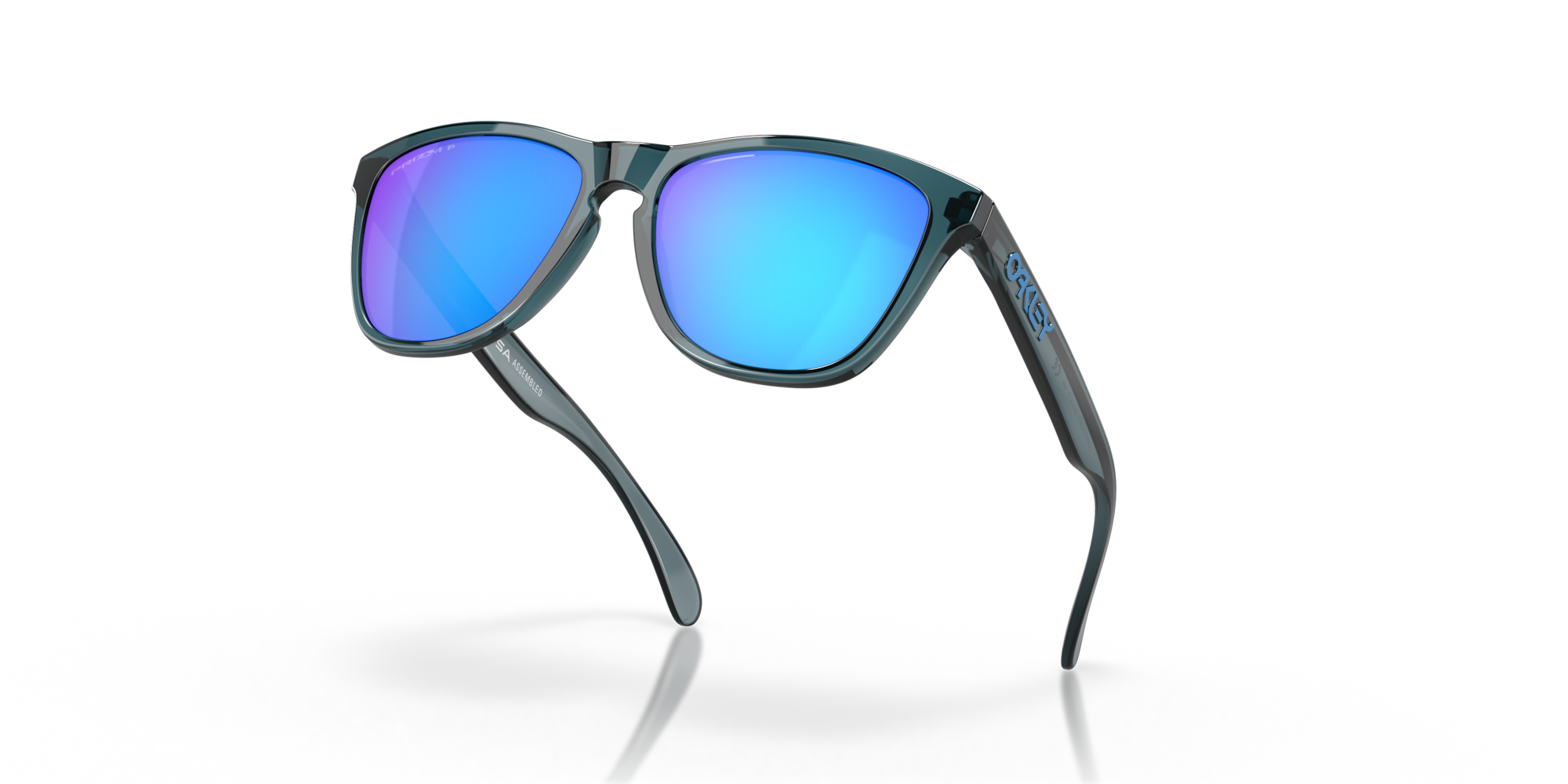 Oakley Frogskins crystal black-prizm sapphire irid polar