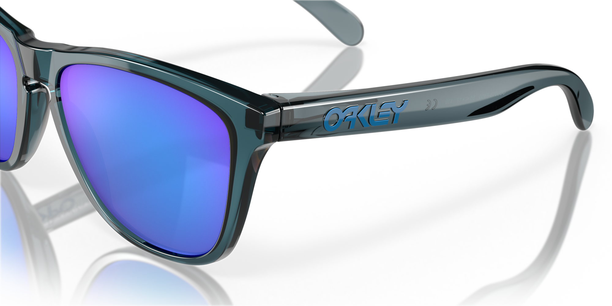 Oakley Frogskins crystal black-prizm sapphire irid polar