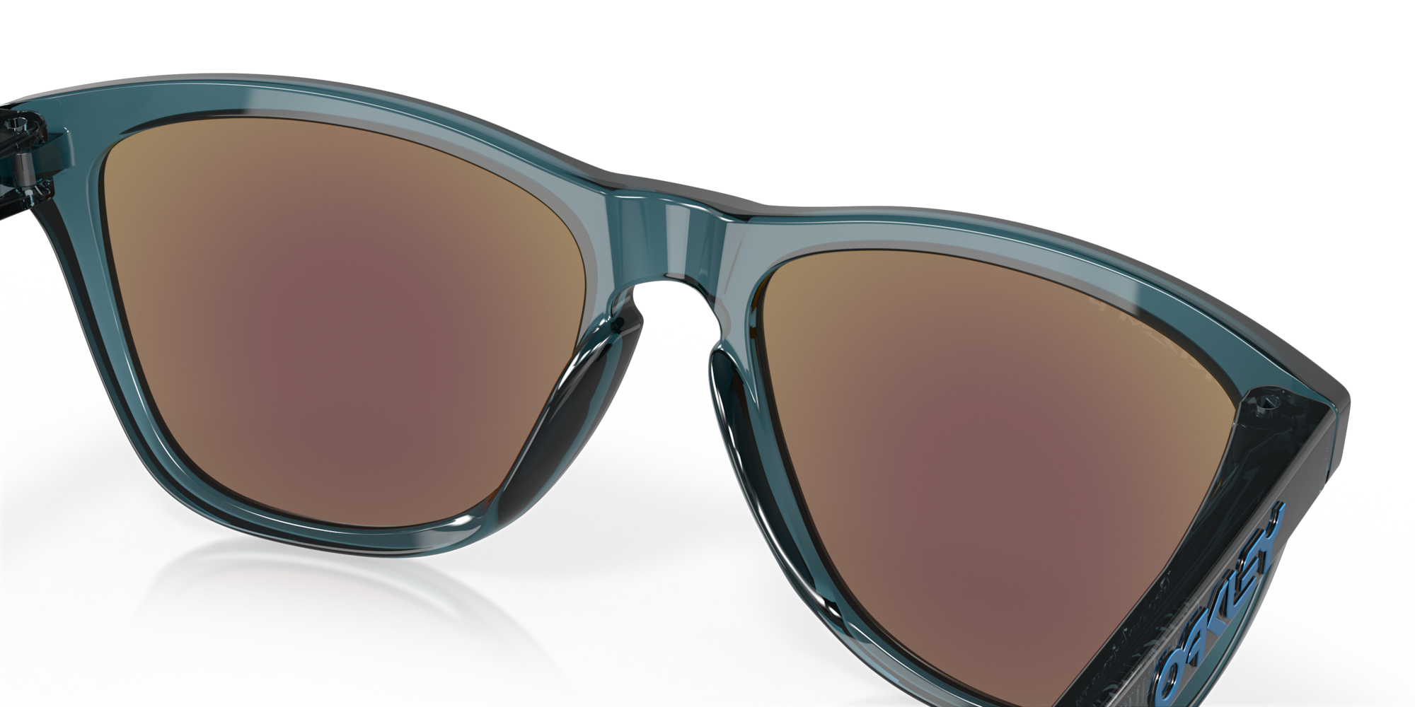 Oakley Frogskins crystal black-prizm sapphire irid polar