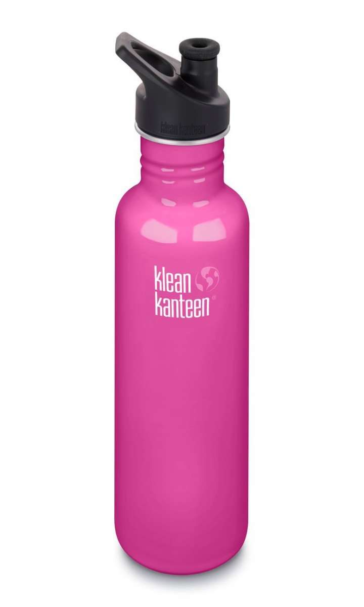 Klean Kanteen Edelstahl Trinkflasche Classic 800ml Sport Cap