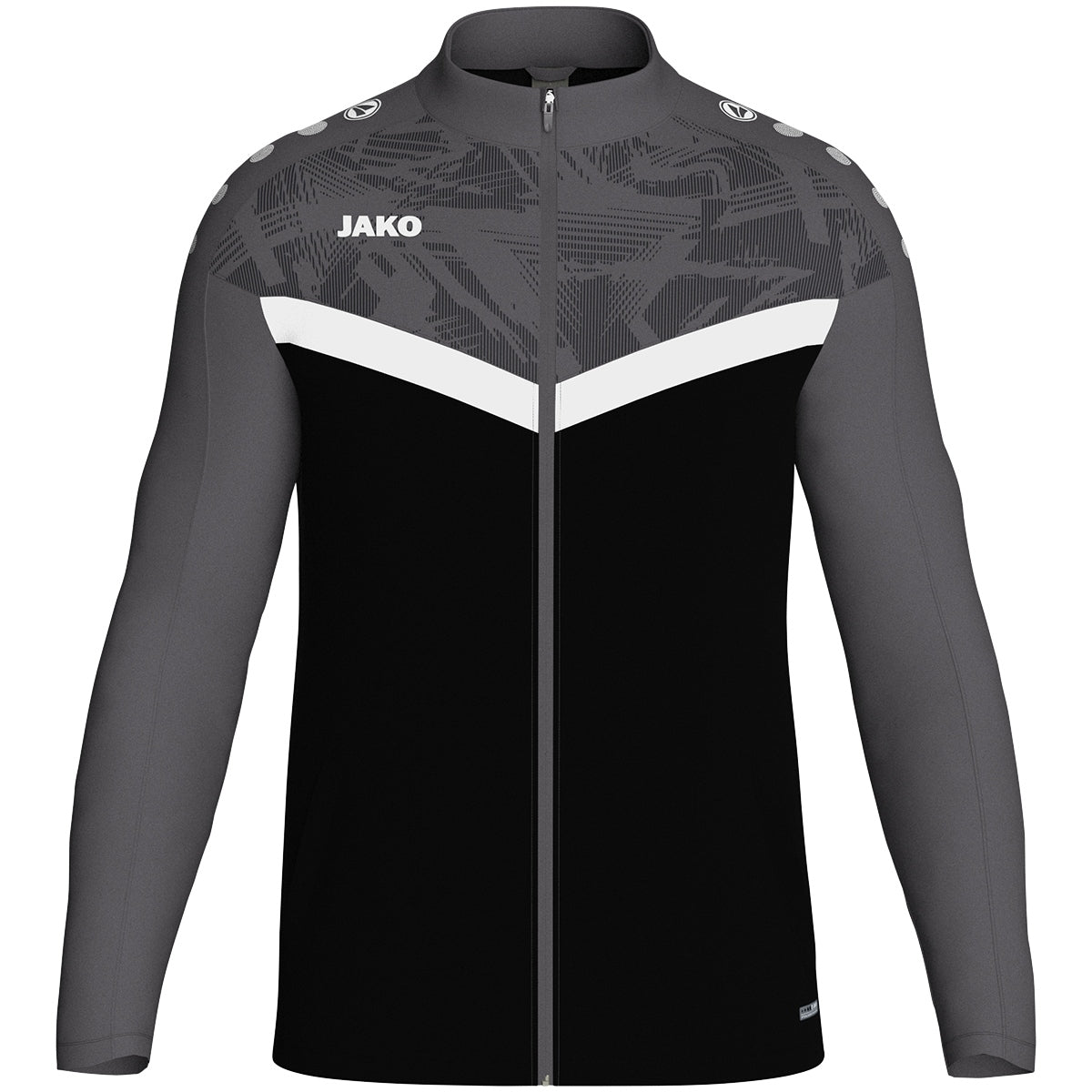 Jako Polyesterjacke Iconic schwarz anthrazit