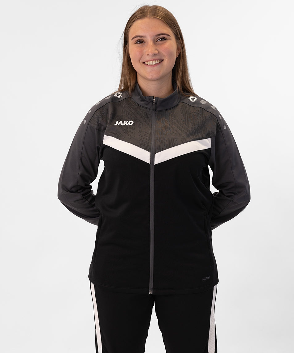Jako Polyesterjacke Iconic schwarz anthrazit
