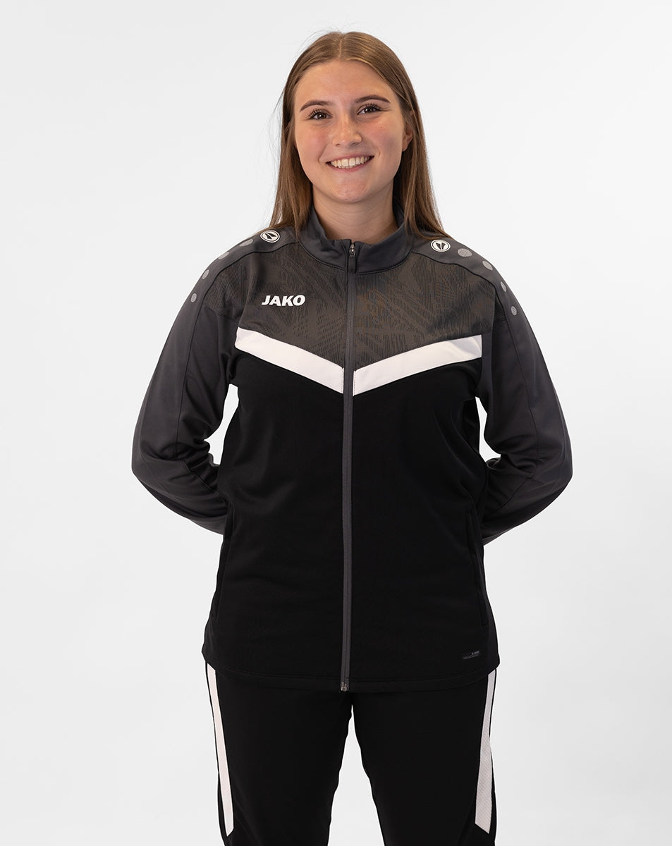 Jako Polyesterjacke Iconic schwarz anthrazit