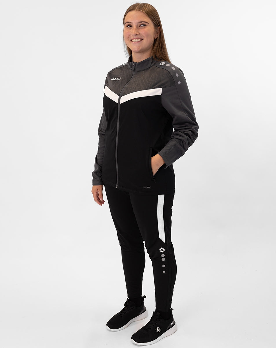 Jako Polyesterjacke Iconic schwarz anthrazit