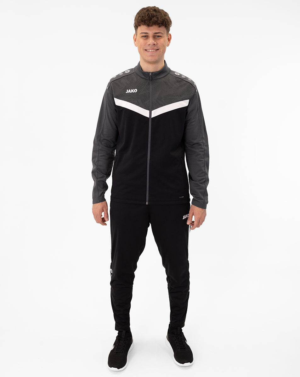 Jako Polyesterjacke Iconic schwarz anthrazit