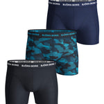 Björn Borg Essential Boxer 3-Pack print/navy blue