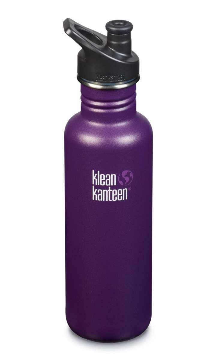 Klean Kanteen Edelstahl Trinkflasche Classic 800ml Sport Cap
