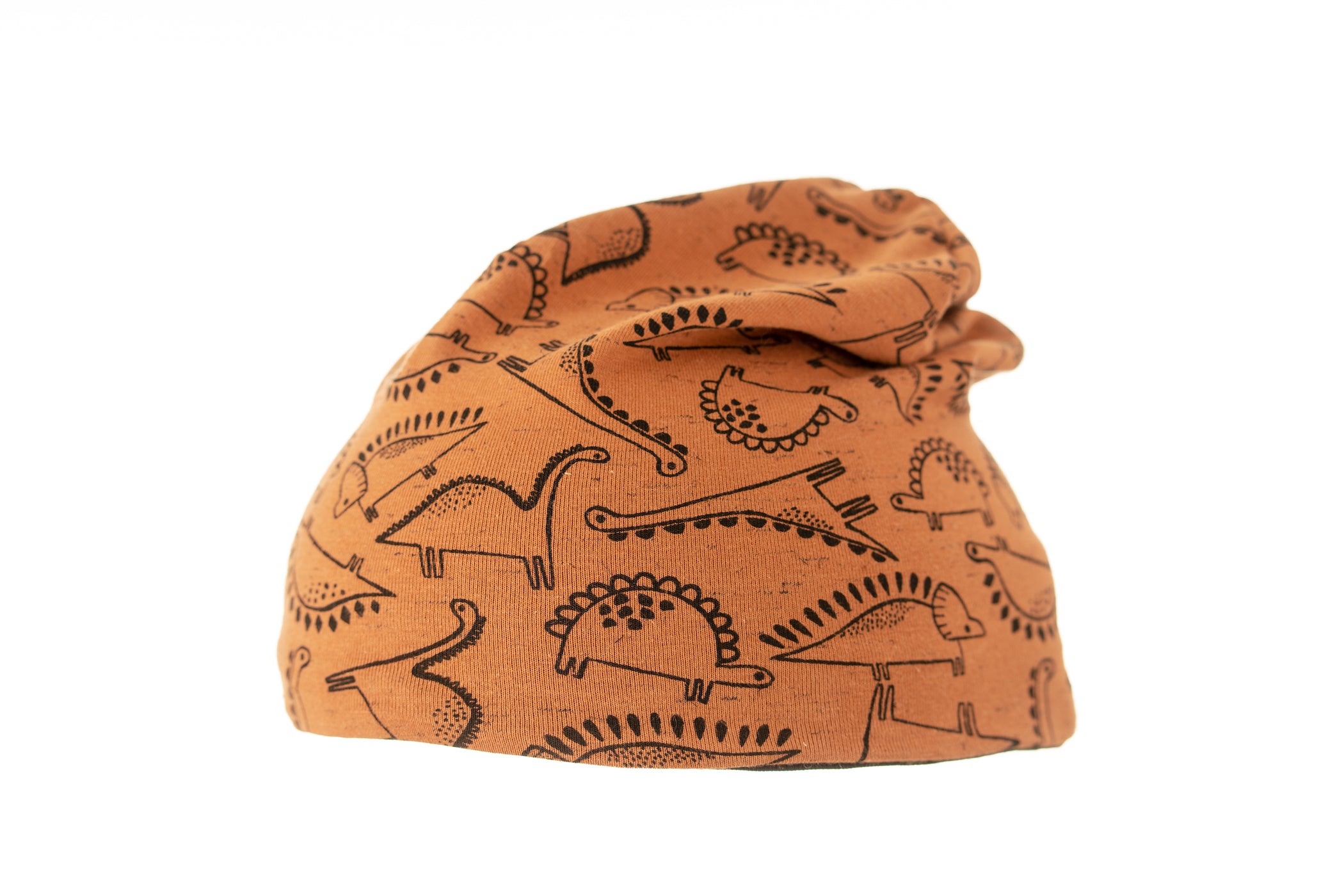 Happy Beanie Dinoworld zimt/schwarz