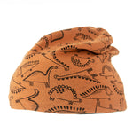 Happy Beanie Dinoworld zimt/schwarz