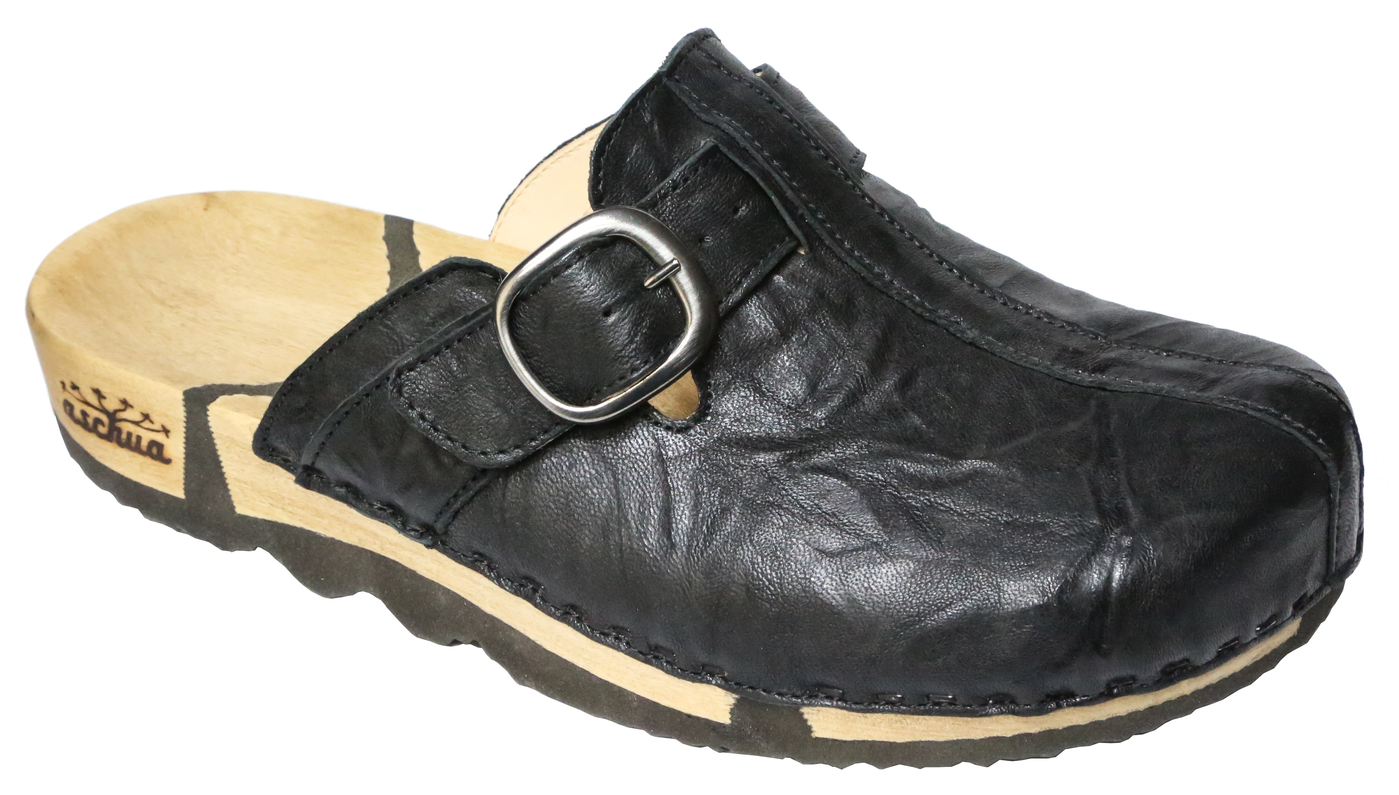 Aschua Holzclog Karl schwarz