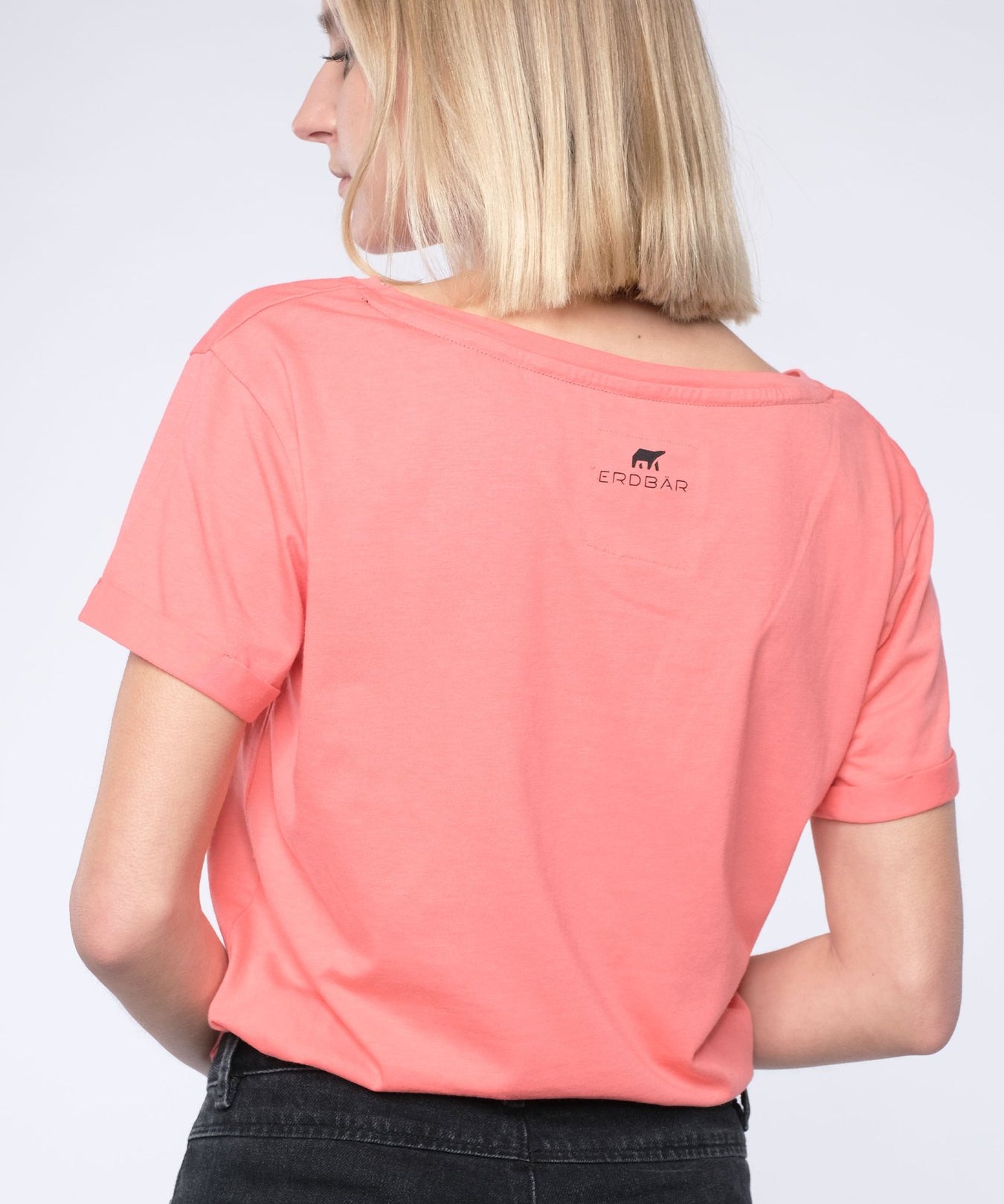 Erdbär Stand for values T-Shirt peach