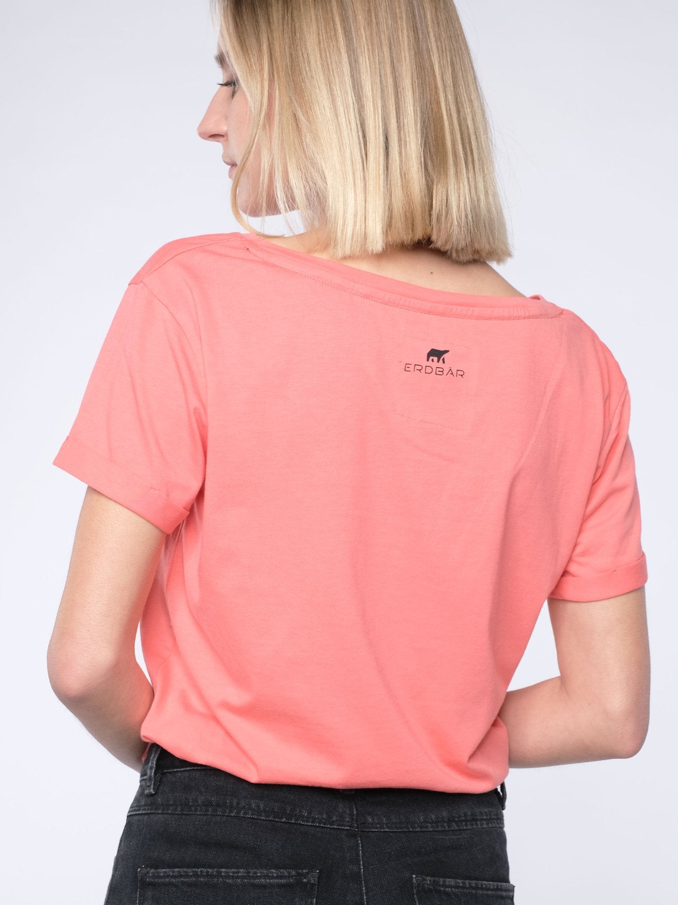 Erdbär Stand for values T-Shirt peach
