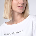 Erdbär Stand for values T-Shirt white
