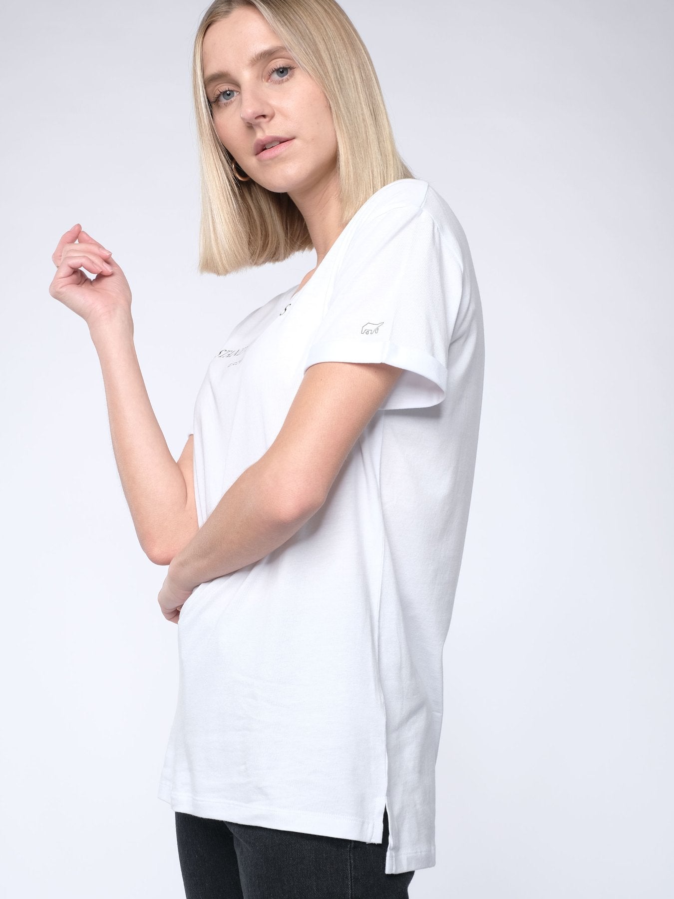 Erdbär Stand for values T-Shirt white