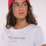 Erdbär Stand for values T-Shirt white