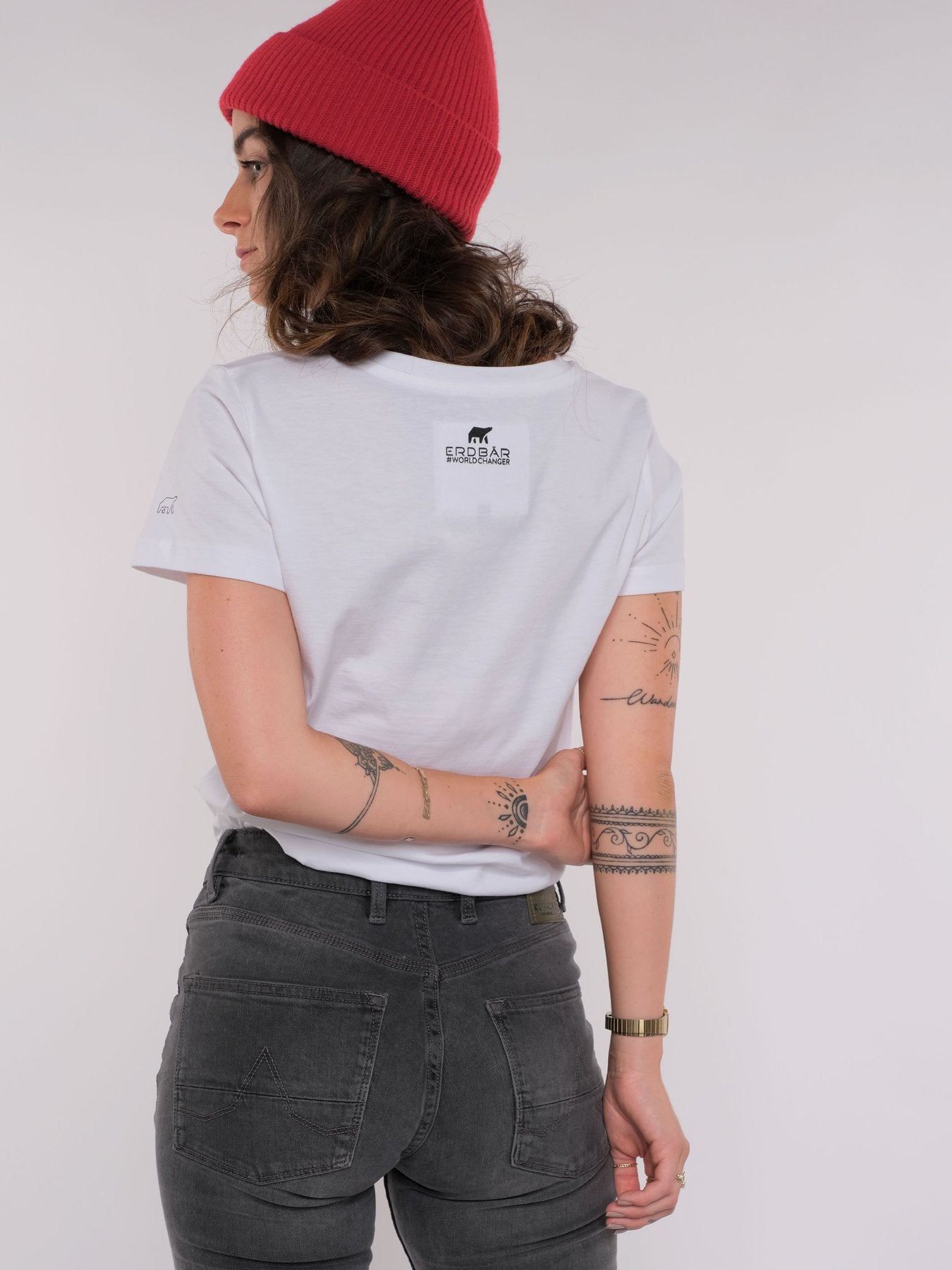 Erdbär Stand for values T-Shirt white