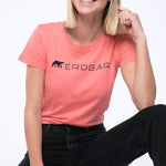 Erdbär slim-fit T-Shirt Erdbär Logo peach