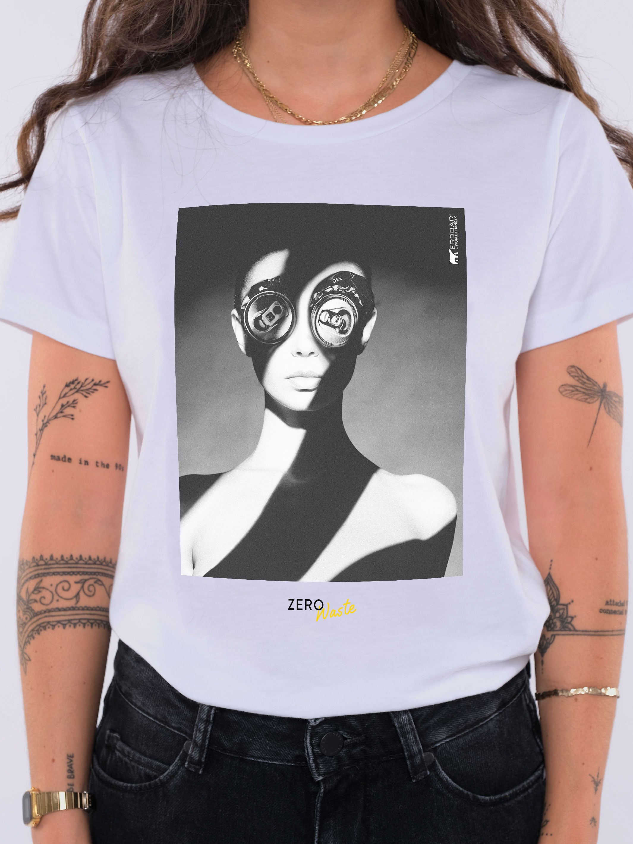 Erdbär Rundhals T-Shirt W white